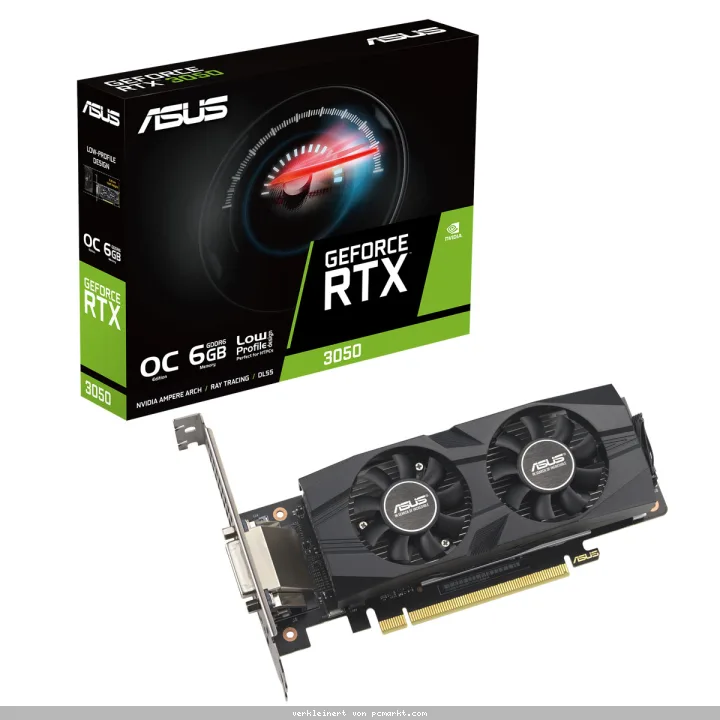 ASUS GeForce RTX 3050 OC Grafikkarte - 6GB DDR6, DVI, HDMI, DP
