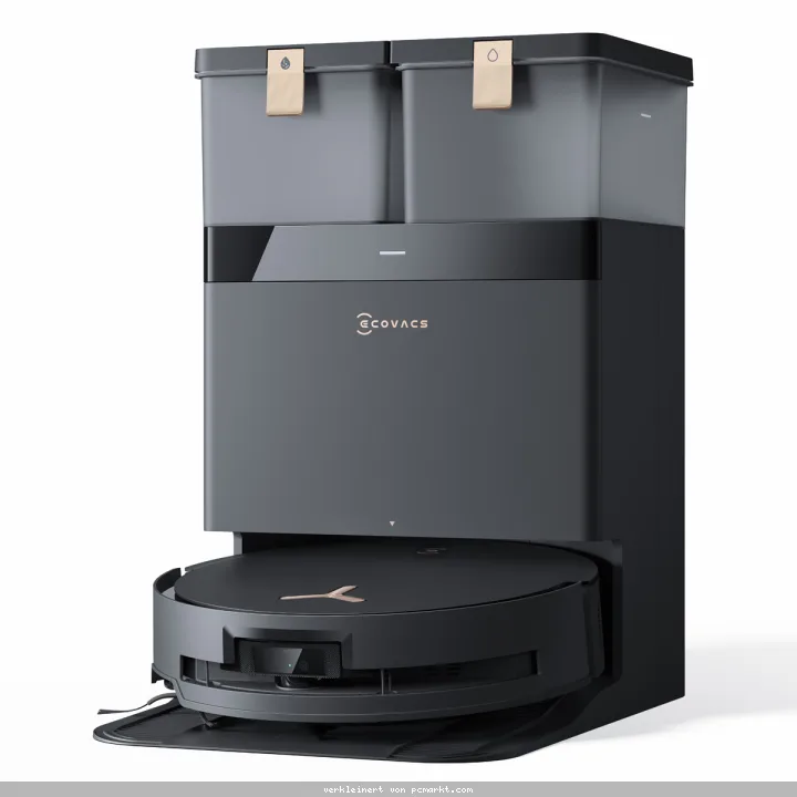 ECOVACS DEEBOT X8 PRO OMNI Schwarz Saug-Wisch-Roboter mit Reinigungsstation