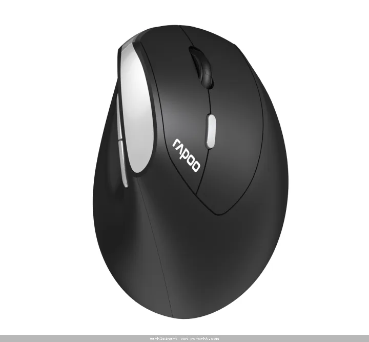Rapoo Kabellose ergonomische Maus "EV250", Schwarz Einstellbarer Sensor mit 1600 DPI