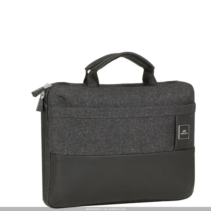 Rivacase Lantau Notebooktasche Toploader 13,3", schwarz meliert für Macbooks und Ultrabooks