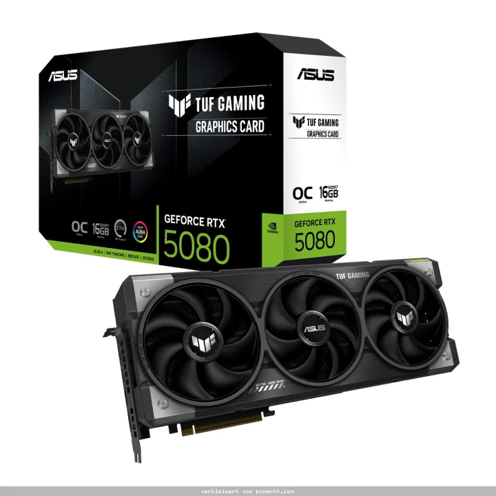 ASUS TUF Gaming GeForce RTX 5080 OC - 16GB GDDR7, 2x HDMI, 3x DP