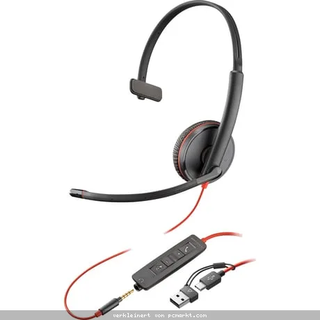 Poly Blackwire 3215 USB-C HS +3.5mmP +USB-C/A