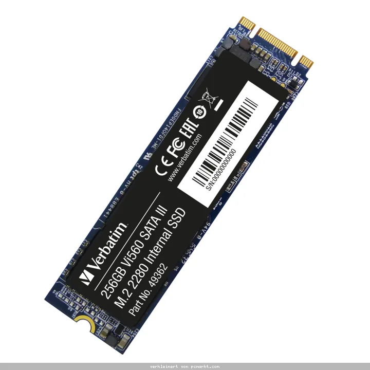 Verbatim Vi560 S3 SSD 256GB M.2 2280 SATA - internes Solid-State-Module