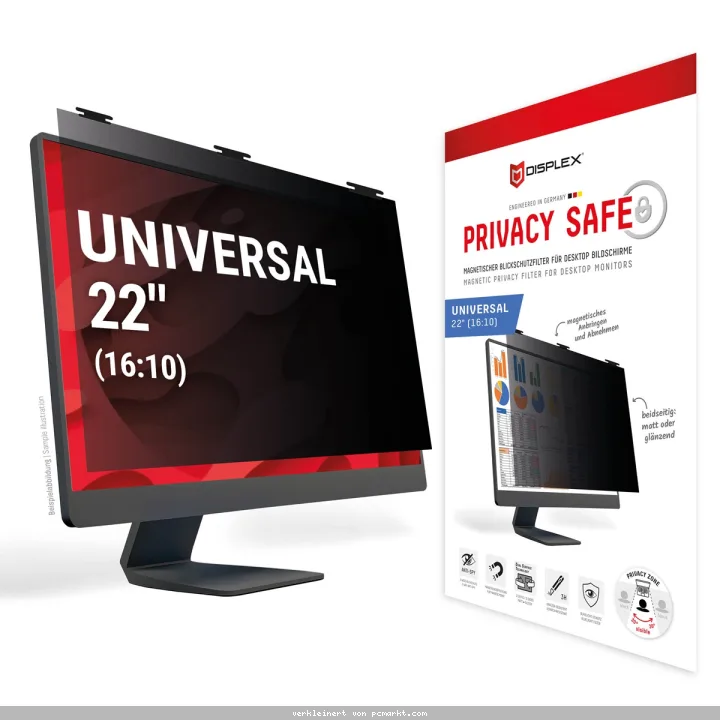 DISPLEX Privacy Blickschutzfilter Safe Desktop Uni 22" (16:10)