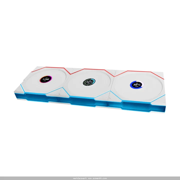 Lian Li UNI FAN TL120 LCD Wireless White 3-Pack | Gehäuselüfter