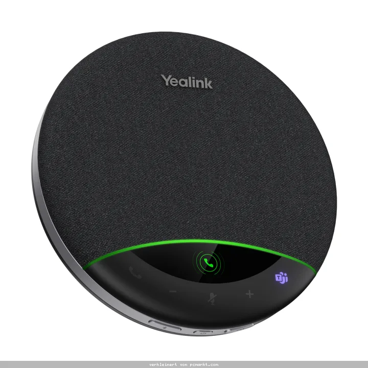Yealink SP96 USB-C/A, Bluetooth Konferenzlautsprecher KI Geräuschunterdrückung, Mehrfachgerät-Paarung: Bis zu 8 Geräte, 6 Mikrofone, MS Teams zertifiz