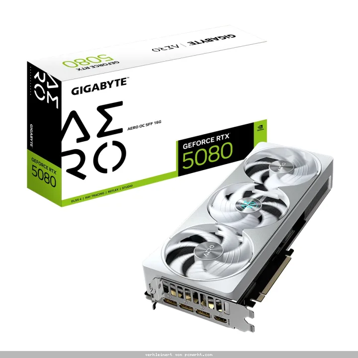 GIGABYTE GeForce RTX 5080 Aero OC SFF 16G - 16GB GDDR7, 2x HDMI, 3x DP