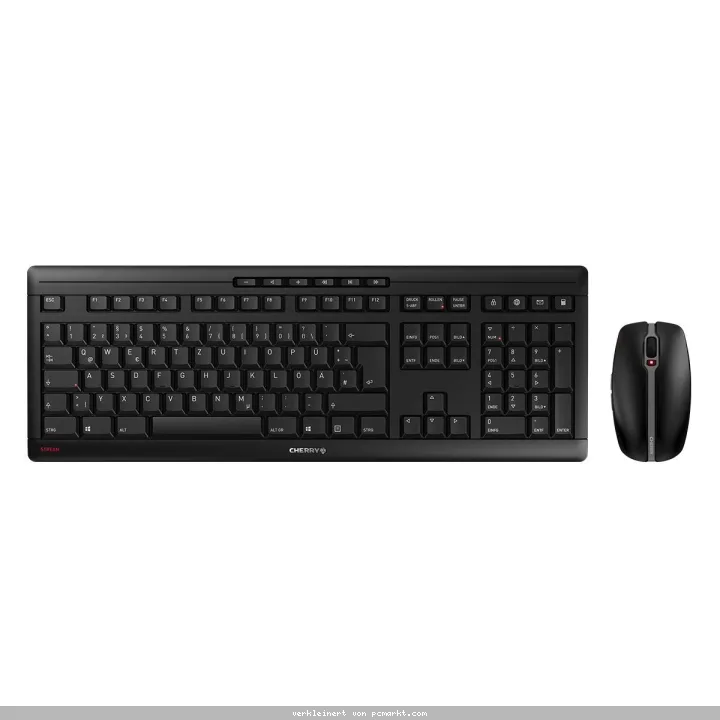 CHERRY Stream Desktop Set Recharge , kabelloses Maus & Tastatur-Set, schwarz