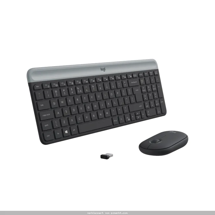 Logitech MK470 Slim Combo - kabelloses Tastatur-Maus-Set grafit, US-Layout