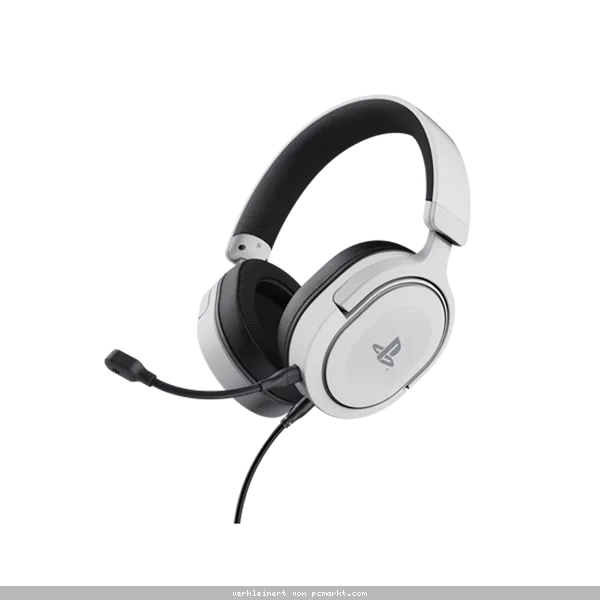 Trust Gaming GXT498W Forta Headset für PS5 Leistungsstarkes Over-Ear-Gaming-Headset aus recycelten Materialien - offiziell lizenziert für PS5™, weiß