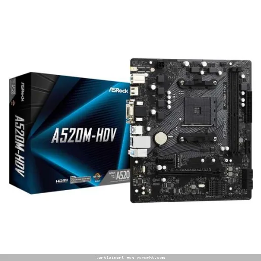 ASRock AMD AM4 A520M-HDV Mainboard