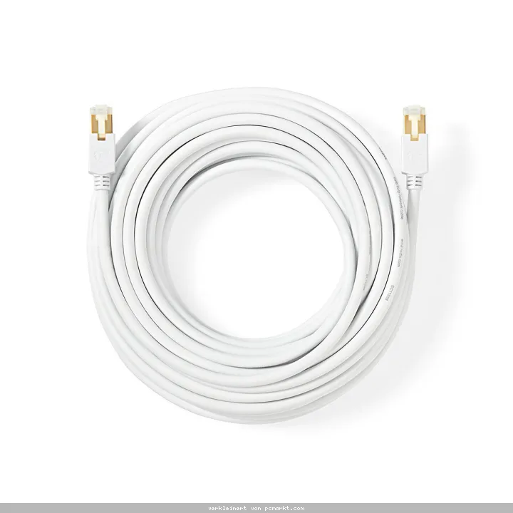 Nedis Cat 6 Kabel | RJ45 Stecker | RJ45 Stecker | F/UTP | 5.00 m | rund | LSZH / PVC | Weiss | Verpackung mit Sichtfenster