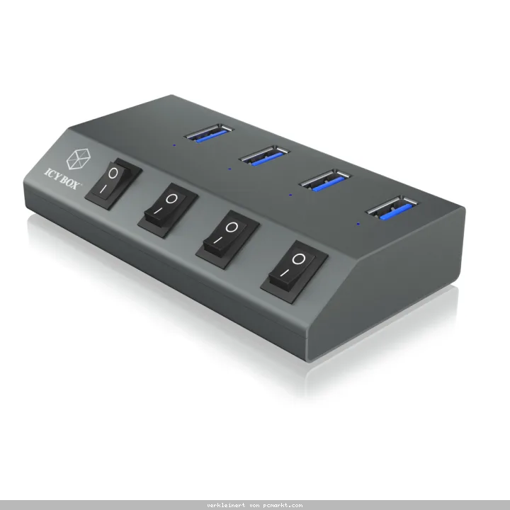 ICY BOX IB-HUB1405 - 4 Port USB 3.0 Hub und Ladegerät