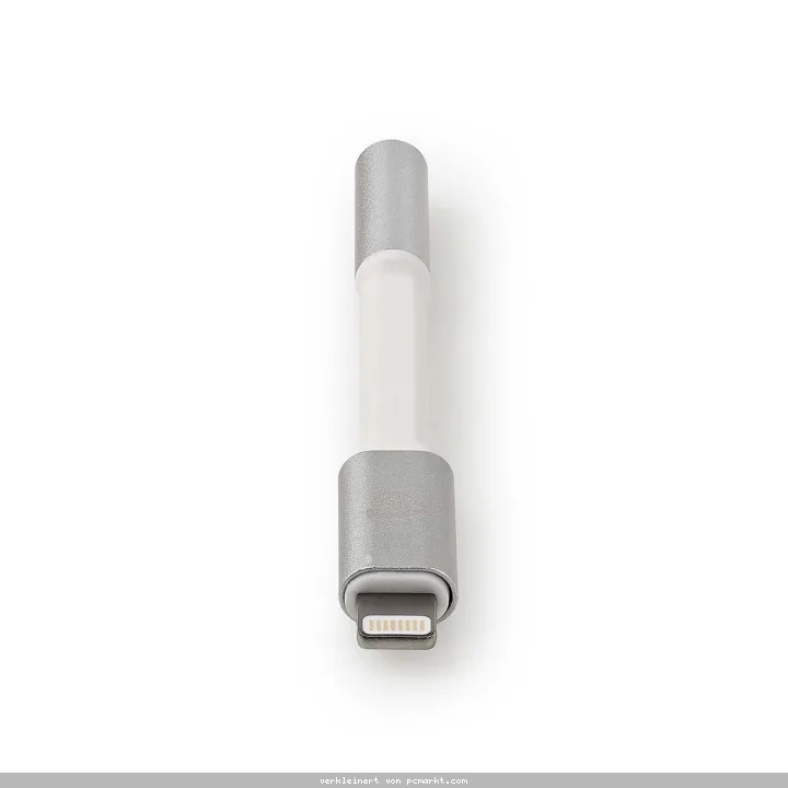 Nedis Lightning-Adapter | Apple Lightning 8-Pin | 3.5 mm Buchse | Vergoldet | rund | Aluminium | Verpackung mit Sichtfenster
