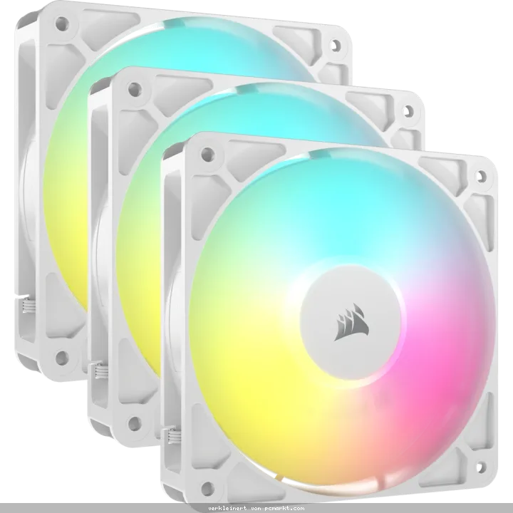 CORSAIR RS120 ARGB White 3er-Pack | 120mm Gehäuselüfter