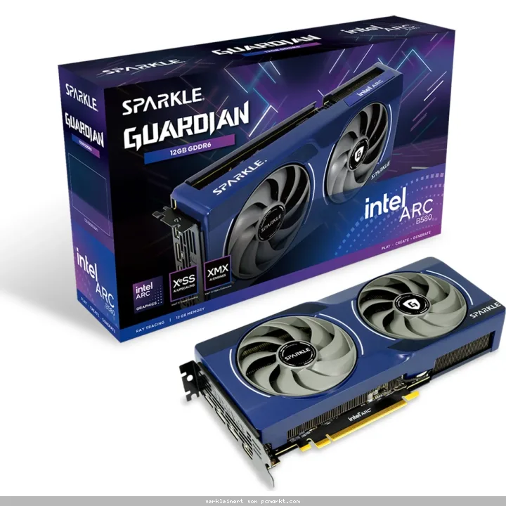 Sparkle Arc B580 GUARDIAN Grafikkarte - 12GB GDDR6, HDMI, DP, 2x DP
