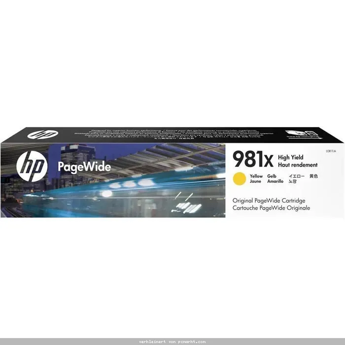 HP 981X (L0R11A) Original PageWide Druckerpatrone Gelb