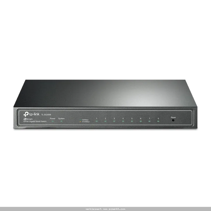 TP-Link TL-SG2008 JetStream Smart Switch 8-Port, Smart Managed, 8x Gigabit RJ45
