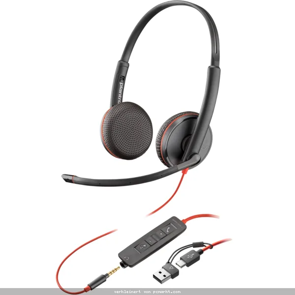 Poly Blackwire 3225 USB-C HS +3.5mmP +USB-C/A