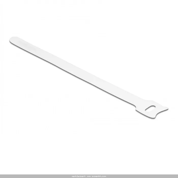 Delock Klett-Kabelbinder L 200 x B 12 mm weiß 10 Stück