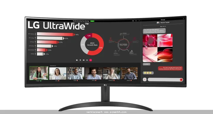 LG 34WR50QK-B Office Monitor - UWQHD 100HZ
