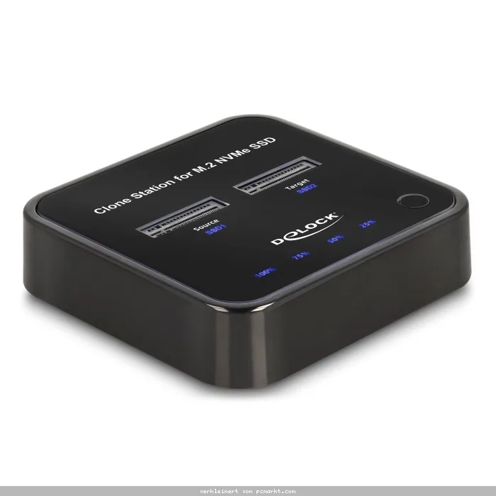 Delock M.2 Dockingstation für 2 x M.2 NVMe PCIe SSD mit Klon Funktion