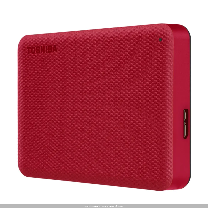 Toshiba Canvio Advance HDD 4TB Rot Externe Festplatte, USB 3.2 Gen 1x1 (5 Gbit/s)