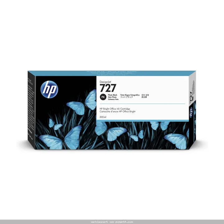 HP 727 (F9J79A) Original DesignJet Tintenpatrone Fotoschwarz