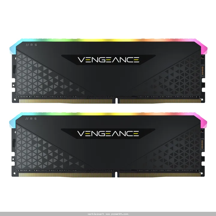 Corsair Vengeance RGB RS Schwarz 32GB Kit (2x16GB) DDR4-3200 CL16 DIMM Arbeitsspeicher