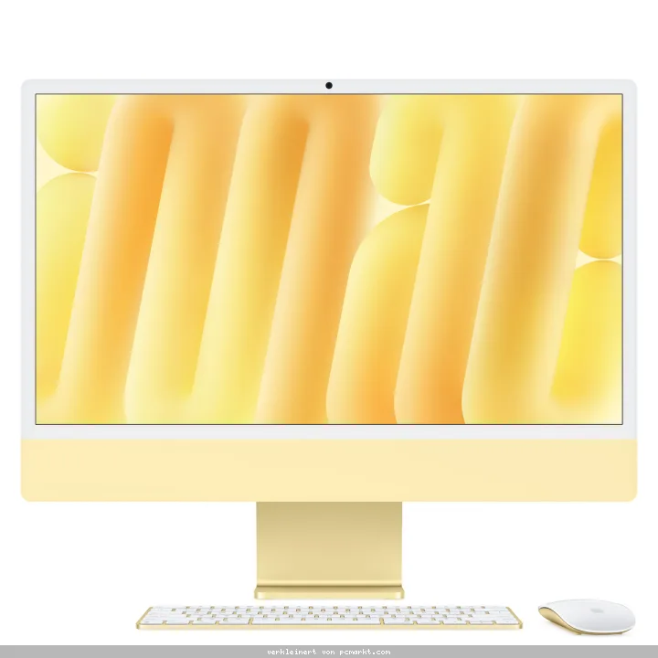 Apple iMac Gelb CZ1E3-0121010 - 61cm(24'') M4 8-Core CPU, 8-Core GPU, 24GB RAM, 1TB SSD, Standardglas, Magic Keyboard Touch-ID Ziffernblock