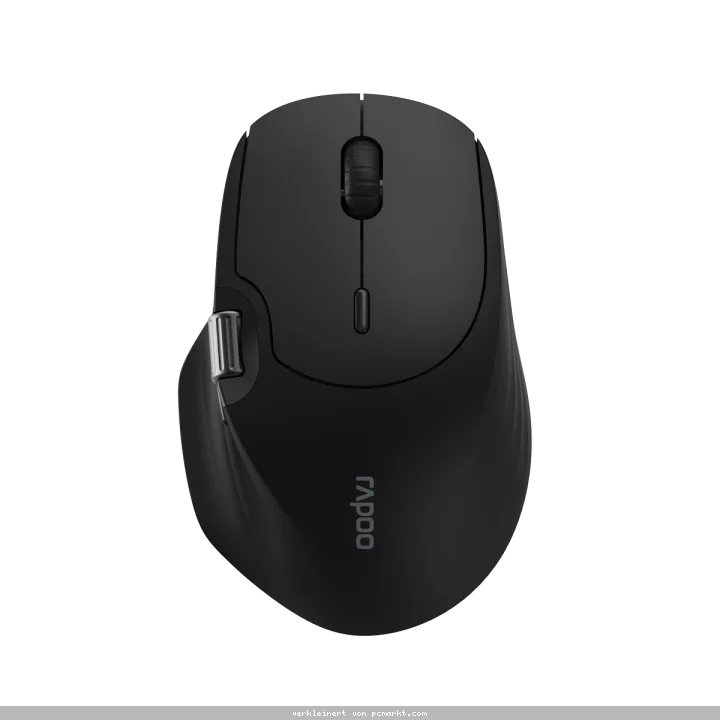 Rapoo Kabellose Multi-Mode-Maus "MT560", Schwarz Bluetooth, kabellos (Dongle), hochauflösender 4000 Dpi-Sensor, Bis zu 10 m Reichweite