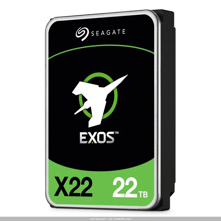Seagate Exos X22 22TB 3.5 Zoll SATA 6Gb/s Interne Enterprise Festplatte mit FastFormat (512e/4Kn)