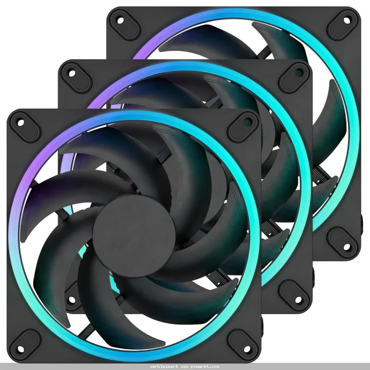 Fractal Design Momentum 14 RGB Black 3er-Pack | Gehäuselüfter
