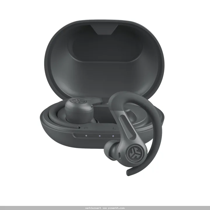 Jlab JBuds Sport ANC TWS Headphones Graphite Hybride aktive Geräuschunterdrückung, Mehr als 60 Stunden Bluetooth-Spielzeit, Wisch- und Touch-Steuerung