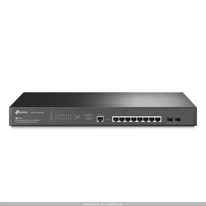 TP-Link TL-SG3210XHP-M2 JetStream Managed Switch 10-Port, Managed, 8x 2.5 Gigabit RJ45, 2x 10 Gigabit SFP+, 8x PoE+, 240W