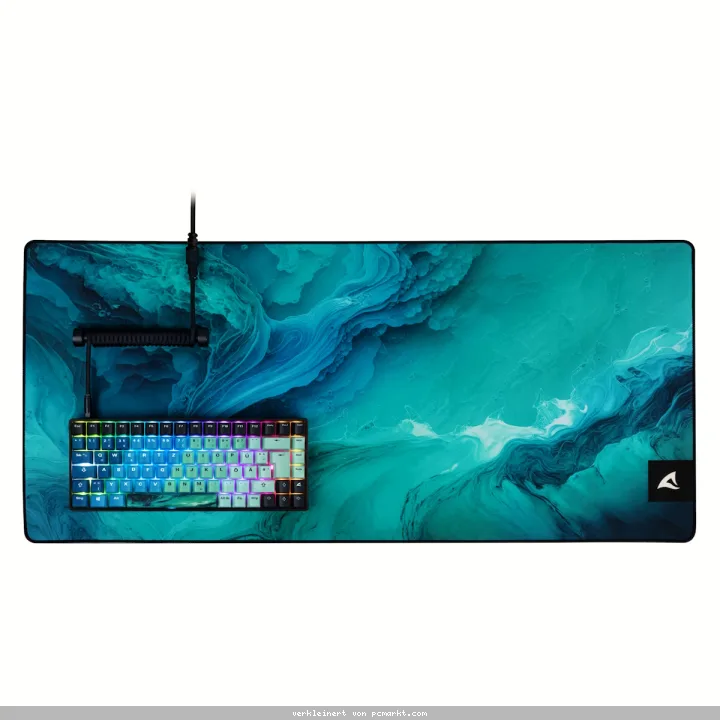 Sharkoon SKILLER SGK50 S3 Ultimate Rev2 - 75% Layout, Hot-Swap Gateron G Pro Yellow V3 Switches, RGB-Beleuchtung, QWERTZ-Layout, inkl. Mauspad und Avi
