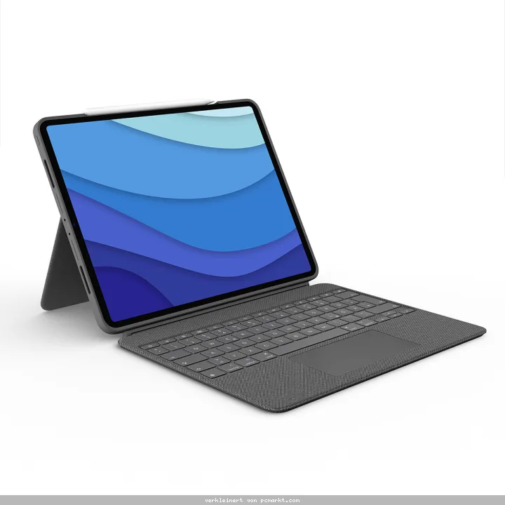 Logitech Combo Touch für Apple iPad Pro 12.9" 5./6. Gen. 2021/22 - Case mit Tastatur und Touchpad, QWERTZ Layout