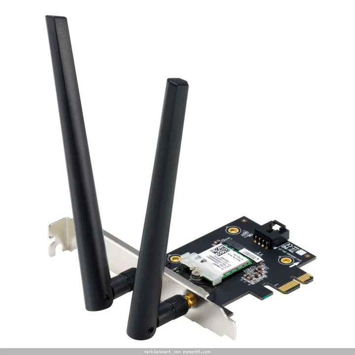 ASUS PCE-AXE5400 WiFi 6E Bluetooth 5.2 Adapter AXE5400 Triband, PCI Express, 2x Externe Antenne