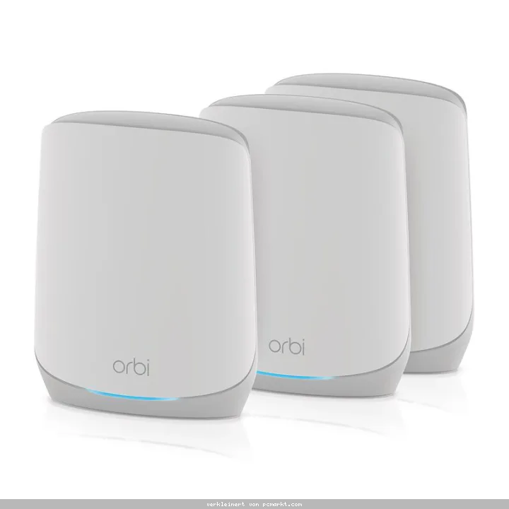 NETGEAR Orbi AX5400 WLAN Mesh-System (RBK763S) - Router + 2 Satelliten [bis zu 5.4 Gbit/s, 525m², inkl. 1 Jahr Armor Lizenz Advanced Cyber Threat Prot
