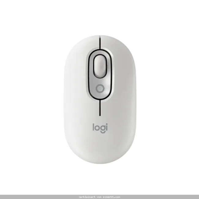 Logitech POP Mouse with emoji - WEIß 3 Easy-Switch-Kanäle, 4 Tasten, Unterstützt Logi Options+