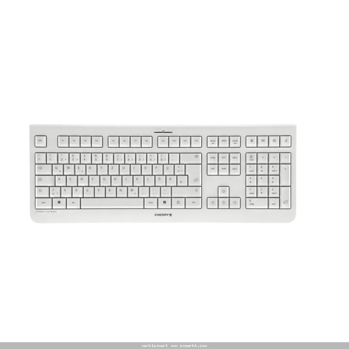 CHERRY KW 3000 Kabellose Tastatur, weiß
