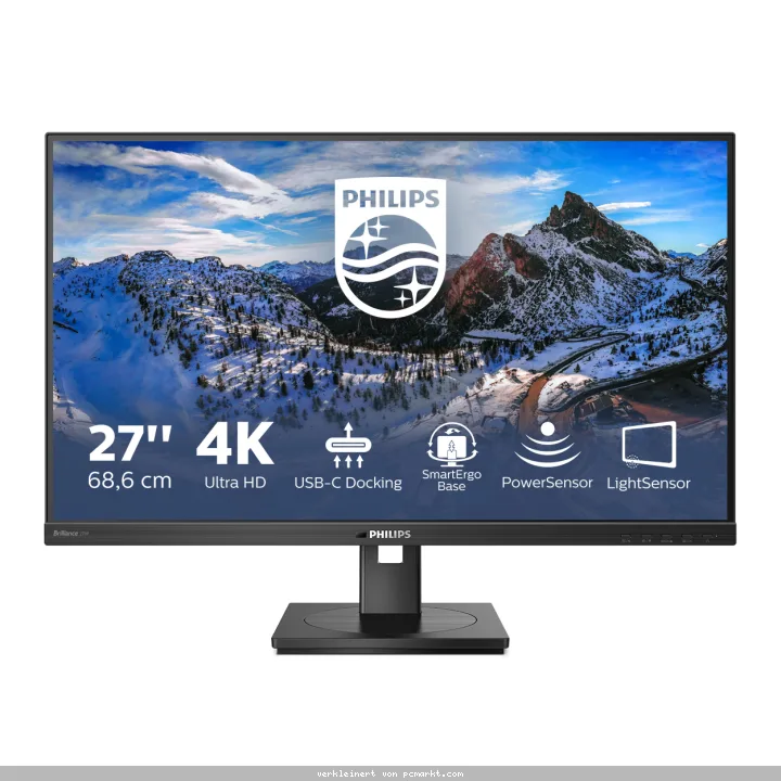 Philips 279P1 Office Monitor - 4K UHD, Höhenverstellung, USB-C