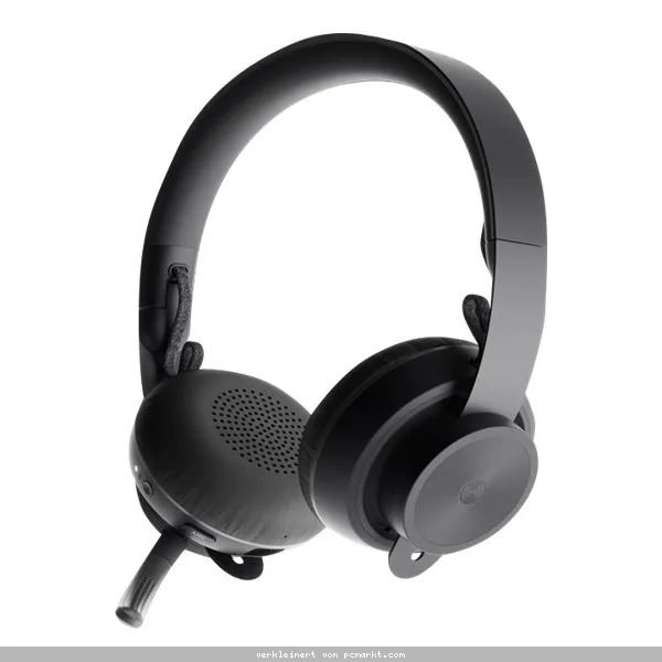 Logitech Zone Wireless Bluetooth-Headset, MS Teams zertifiziert, Aktive Rauschunterdrückung, USB-Dongle, graphit