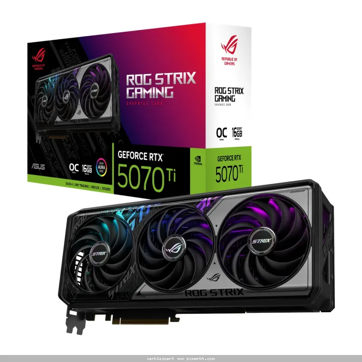 ASUS ROG Strix GeForce RTX 5070 Ti OC - 16GB GDDR7, 2x HDMI, 3x DP