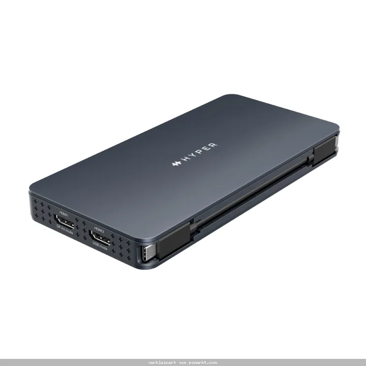 Hyper® HyperDrive® Universal Silicon Motion® USB-C® 10-in1 Dual HyperDrive® Universal Silicon Motion® USB-C® 10-in1 Dual HDMI Docking Station - Grey