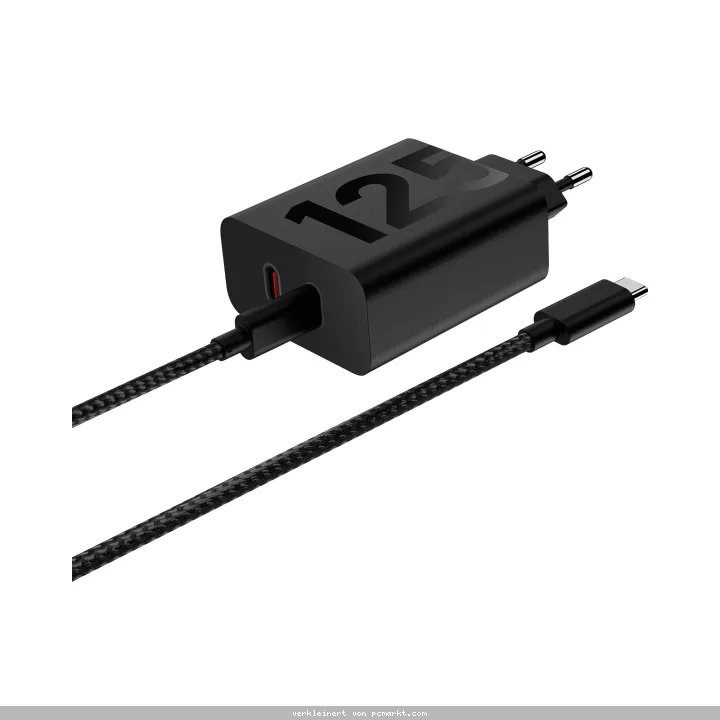 Motorola 125W-TurboPower Duo-Ladegerät Bis zu 125W USB-PD 3.0-Schnellladung, GaN-Technologie, USB-C- zu USB-C-Ladekabel im Lieferumfang enthalten