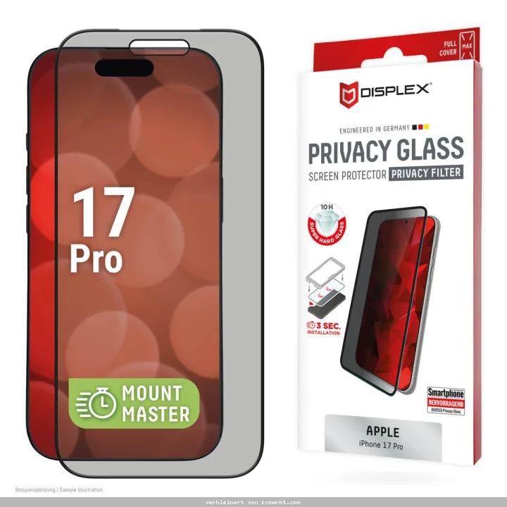 DISPLEX Privacy Glass MM Apple iPhone 17 Pro