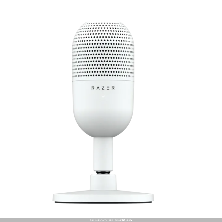 Razer Seiren V3 Mini - Weiß - Ultra kompaktes USB-Mikrofon mit Tap-to-Mute mit LED Kontrolle