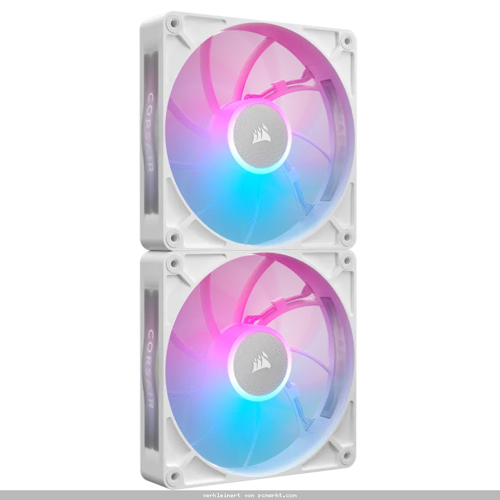 CORSAIR iCUE LINK RX140 MAX RGB weiß 2er-Pack | Gehäuselüfter