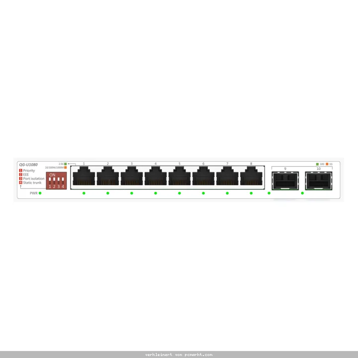 ASUS QG-U1080 Unmanaged Switch 8x 2.5G Ethernet, 2x 10G SFP+